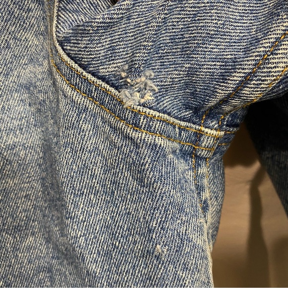 Vtg Lee Denim Jacket with TV Station Embroidered Logo - Picture 8 of 8